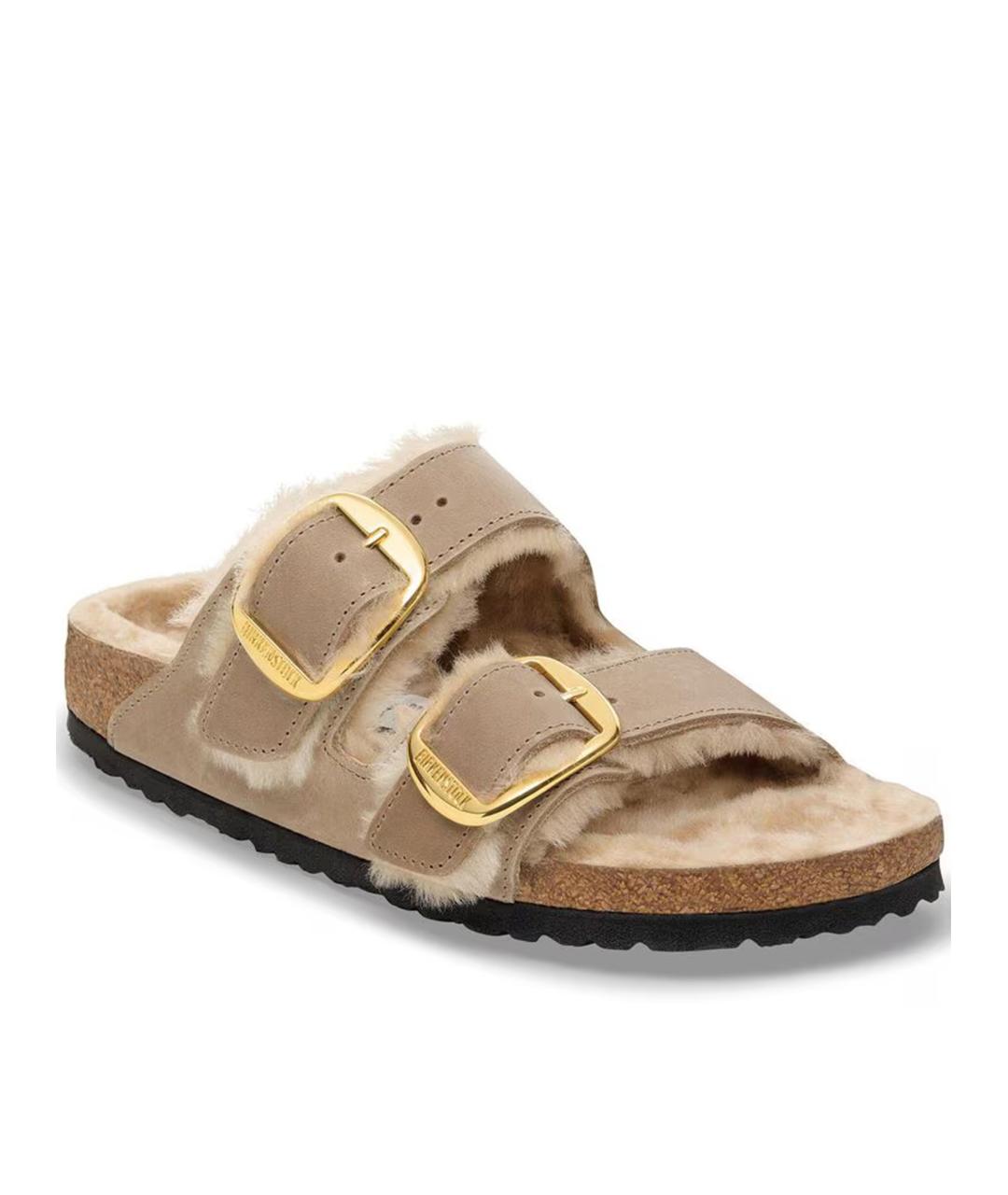 BIRKENSTOCK Коричневые кожаные сандалии, фото 2