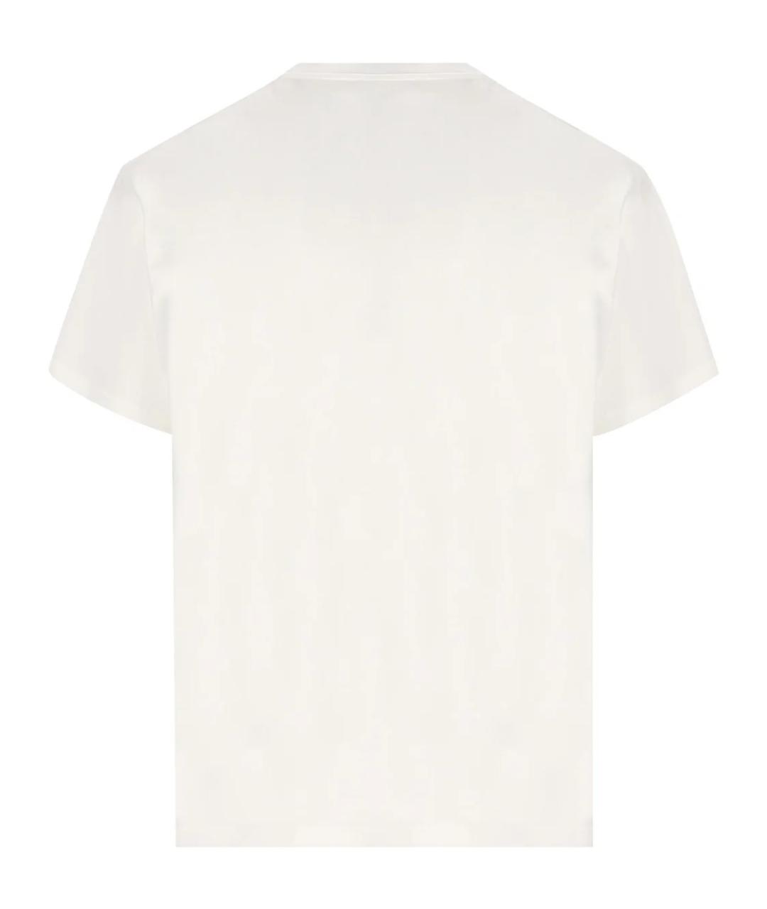 GUCCI Белая хлопковая футболка, фото 2