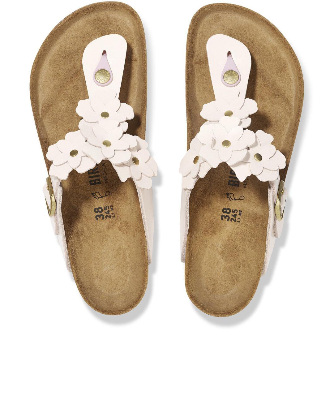 BIRKENSTOCK Розовые кожаные сандалии, фото 3