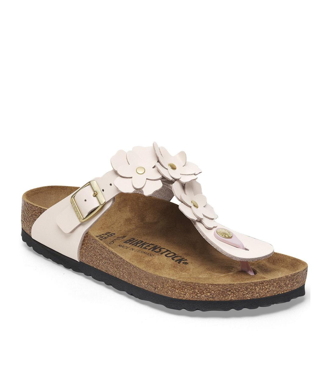 BIRKENSTOCK Розовые кожаные сандалии, фото 2