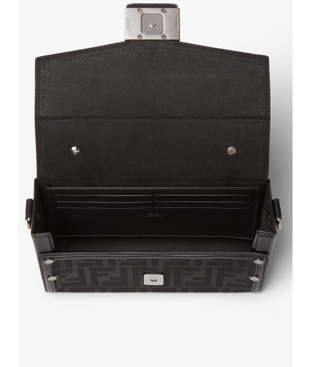 FENDI Черная сумка через плечо, фото 4
