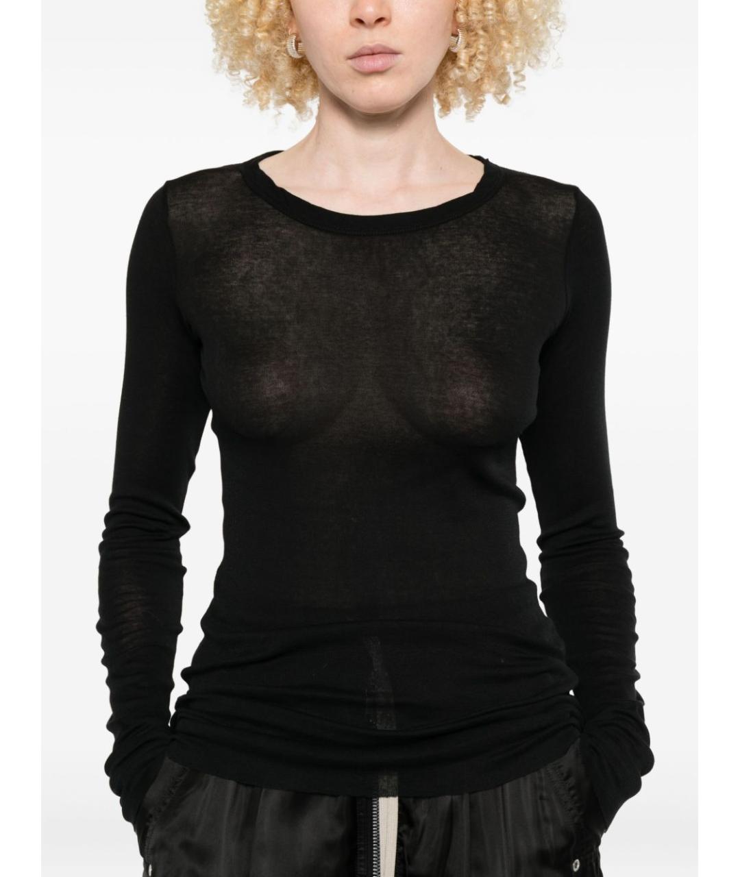 RICK OWENS Черный джемпер / свитер, фото 3