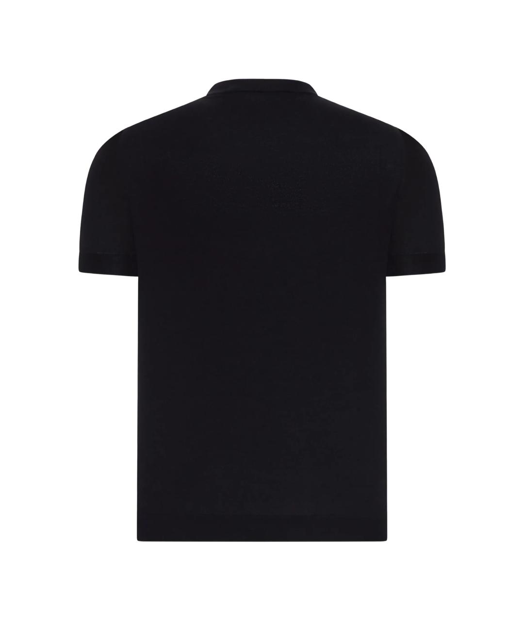 PRADA Черная хлопковая футболка, фото 2