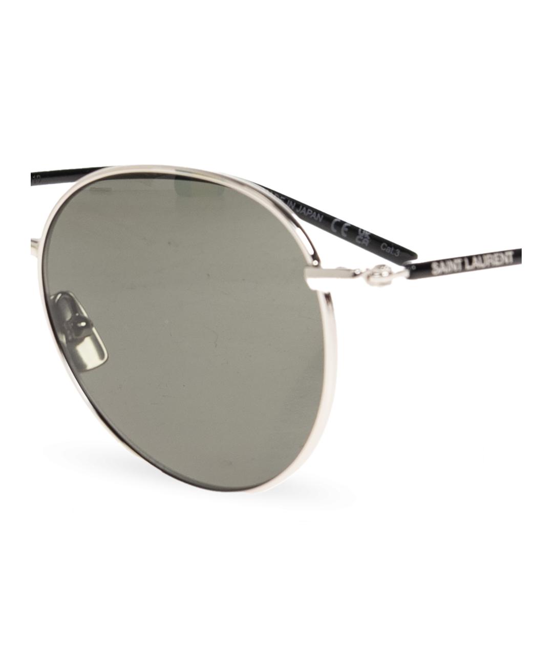 SAINT LAURENT Мульти металлические солнцезащитные очки, фото 2