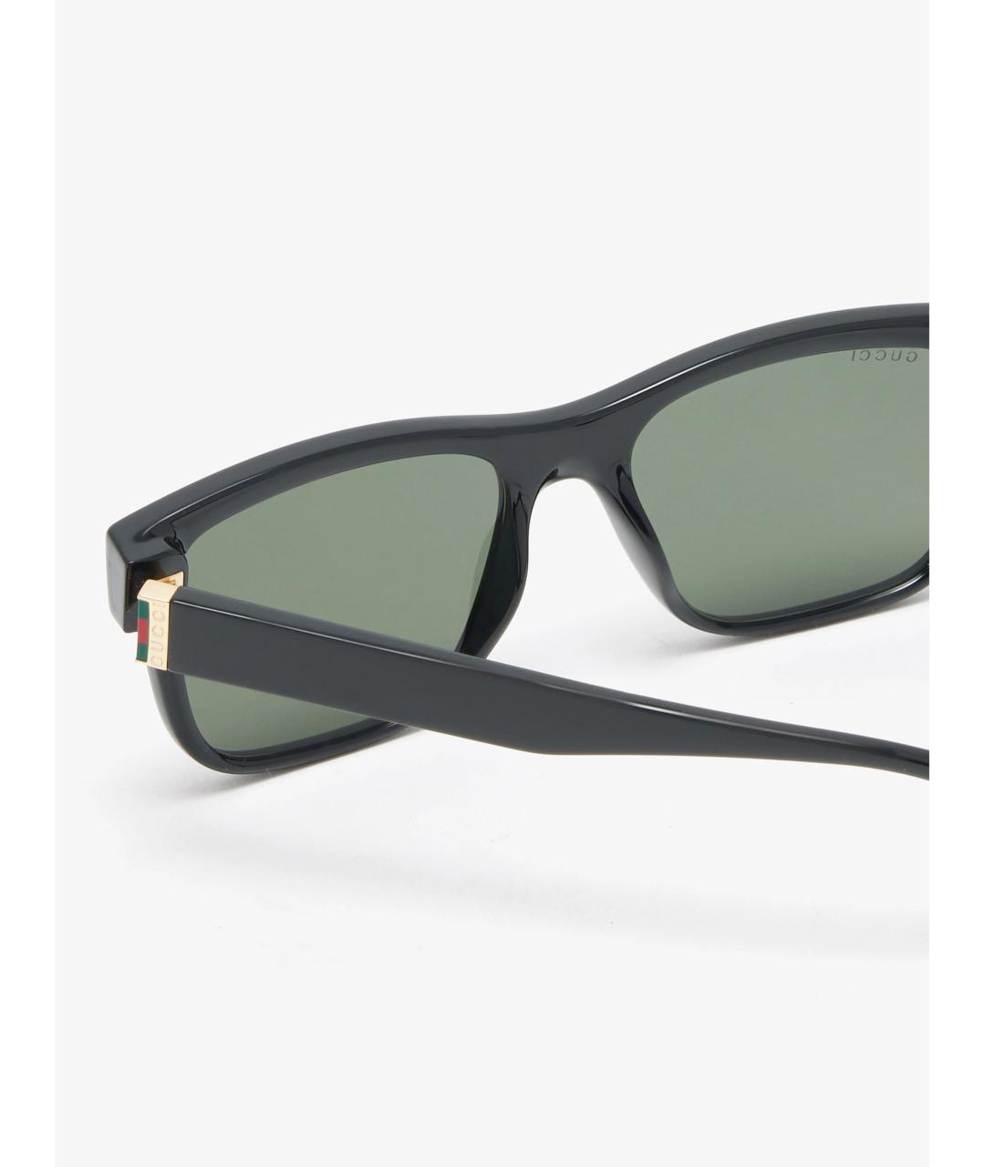 GUCCI Черные пластиковые солнцезащитные очки, фото 2