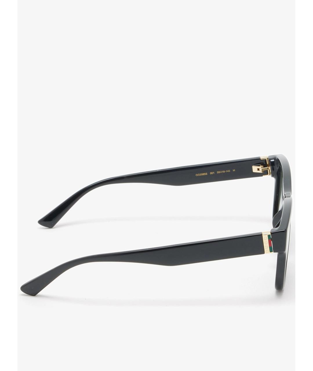 GUCCI Черные пластиковые солнцезащитные очки, фото 3