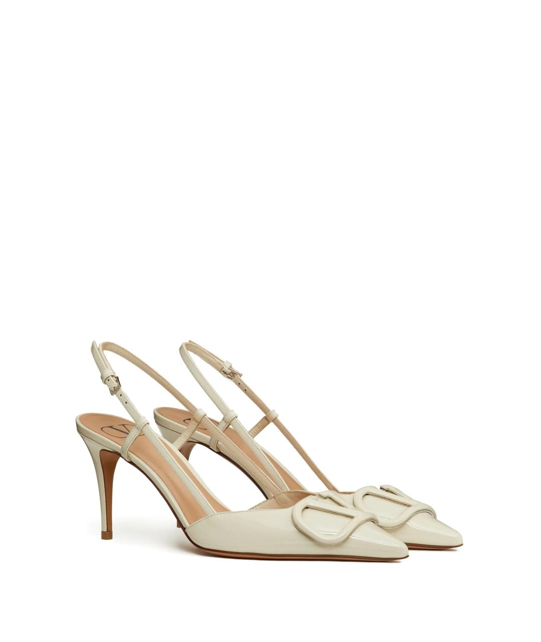 VALENTINO Бежевые кожаные туфли, фото 2