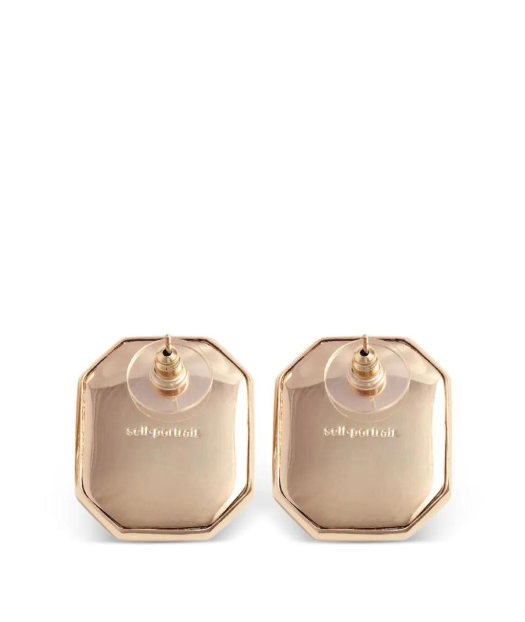 SELF-PORTRAIT Золотые металлические серьги, фото 3