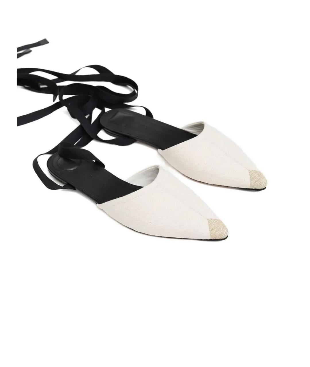 JACQUEMUS Белые текстильные туфли, фото 2