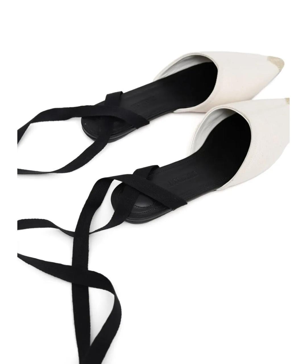 JACQUEMUS Белые текстильные туфли, фото 3