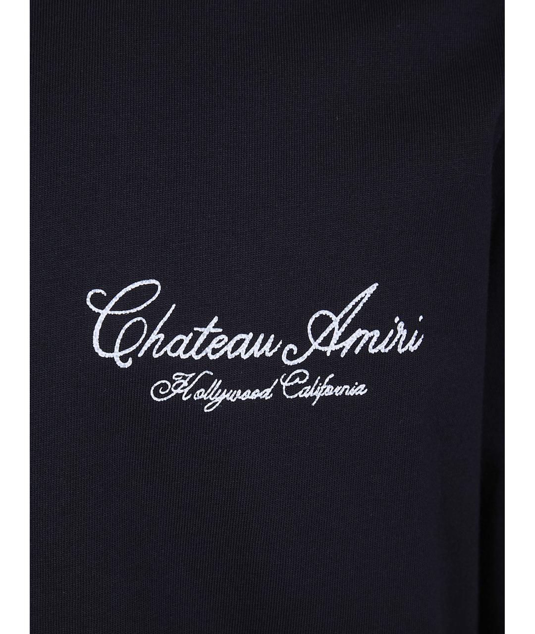 AMIRI Черная хлопковая футболка, фото 3