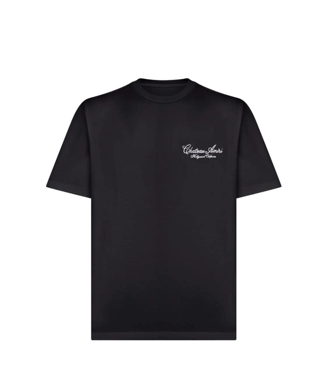 AMIRI Черная хлопковая футболка, фото 1