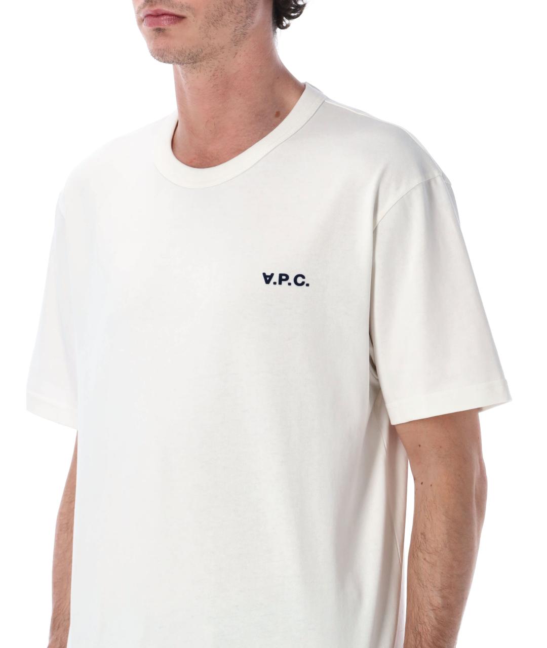 A.P.C. Белая хлопковая футболка, фото 3