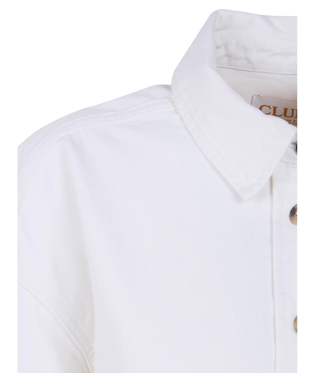 LOIS JEANS Белая хлопковая рубашка, фото 3