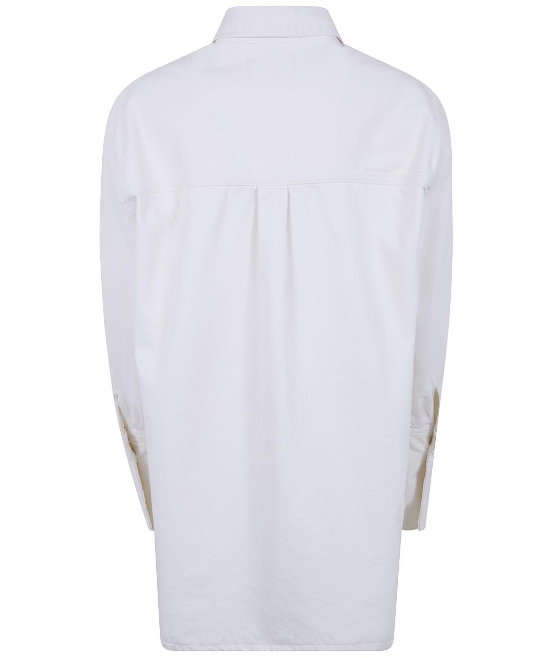 LOIS JEANS Белая хлопковая рубашка, фото 2