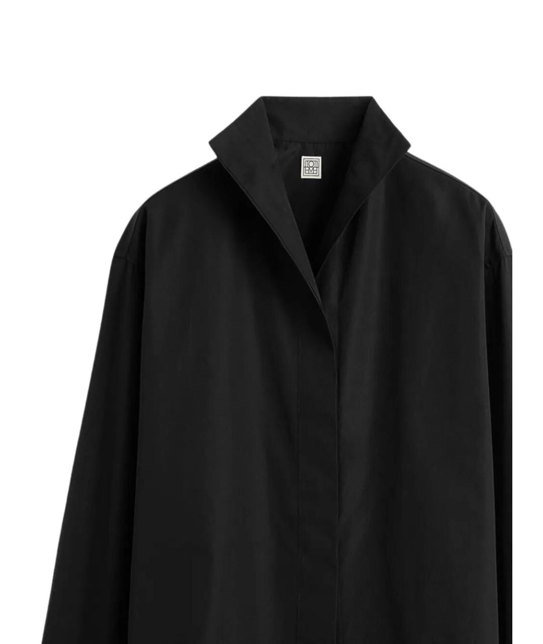 TOTEME Черная хлопковая рубашка, фото 2