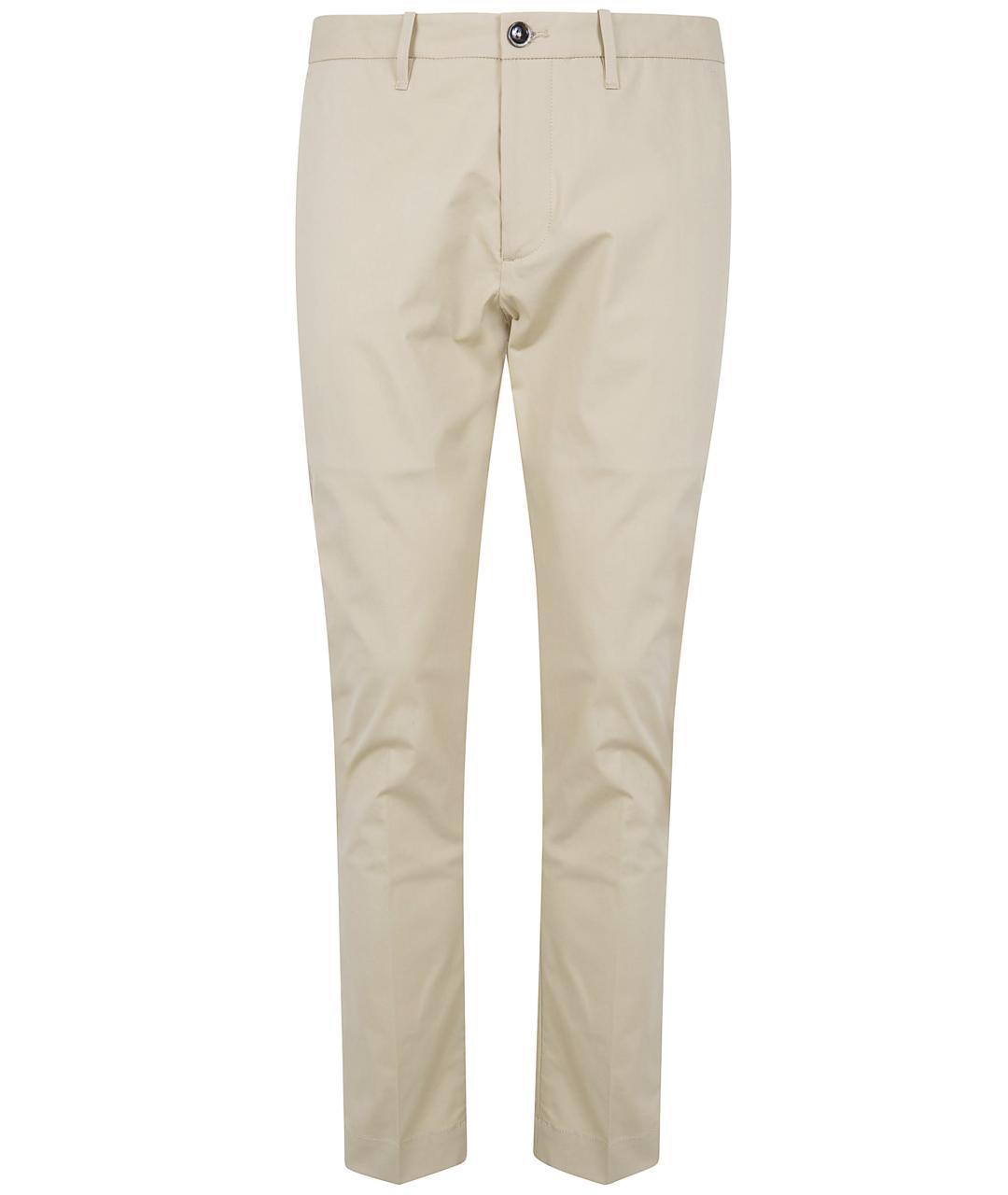 NINE IN THE MORNING Коричневые хлопковые повседневные брюки, фото 1