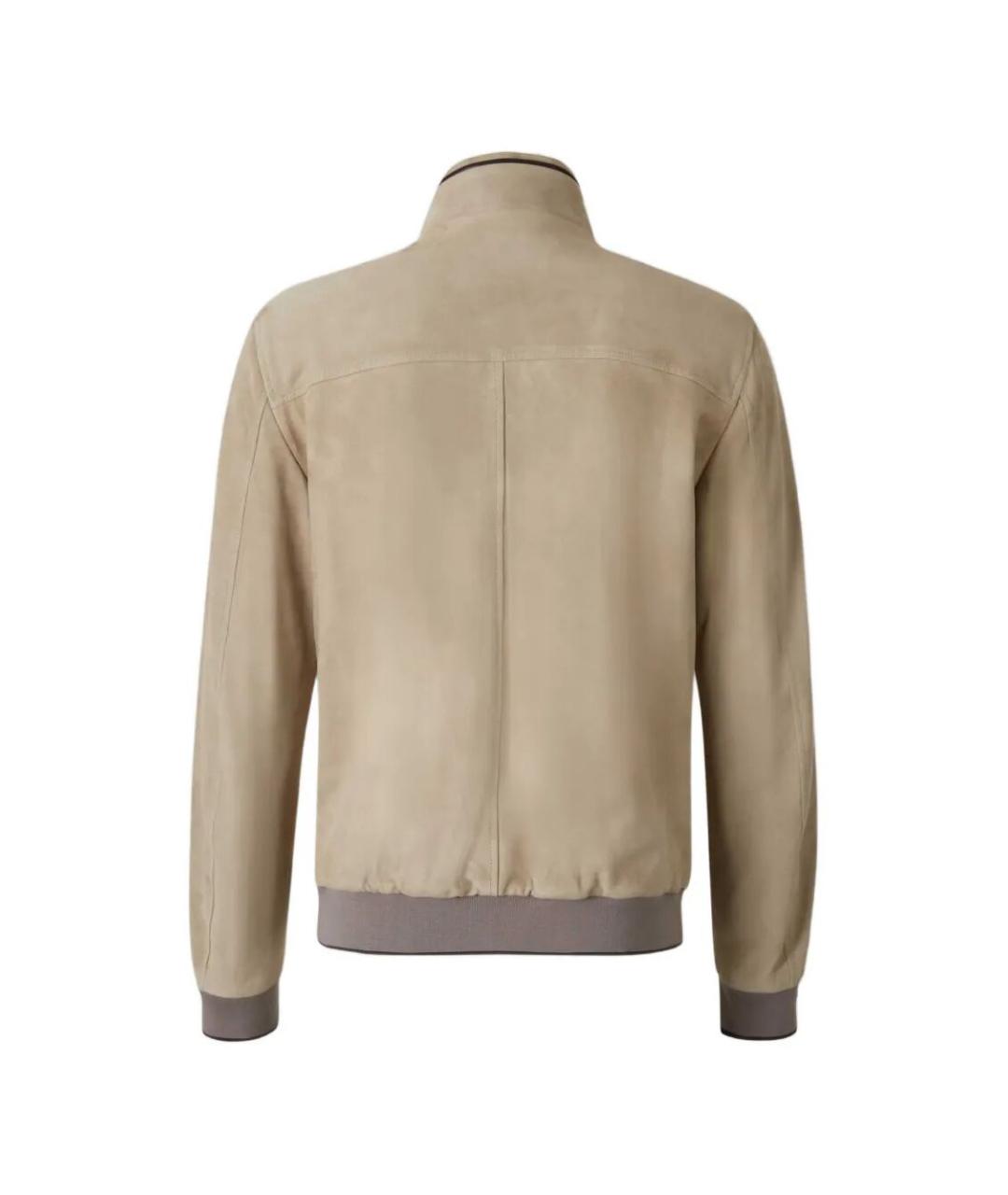 MOORER Белая полиэстеровая куртка, фото 3