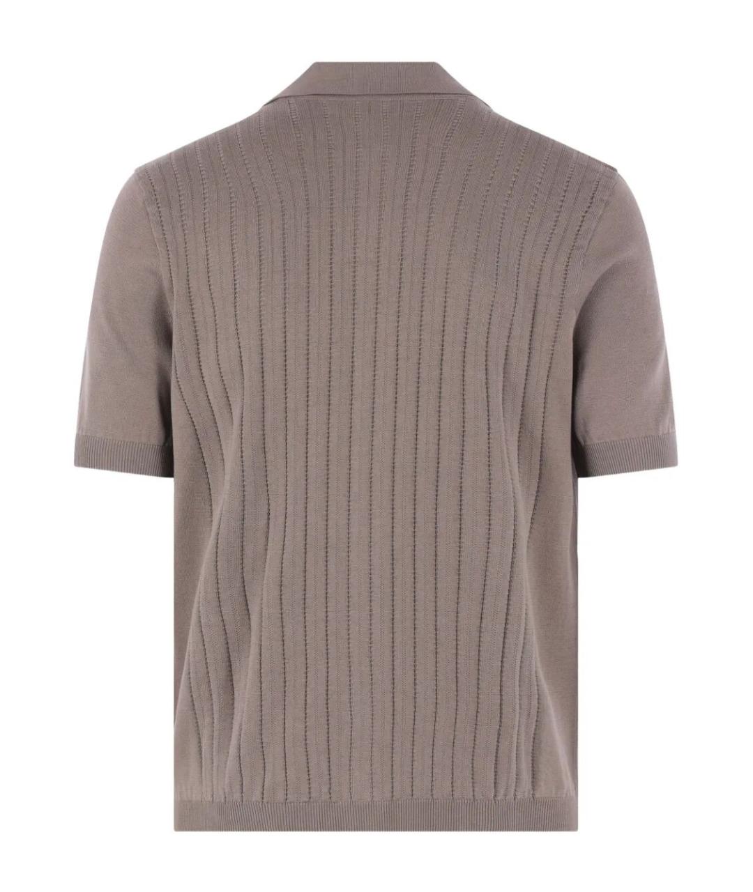 BRUNELLO CUCINELLI Коричневый хлопковый кардиган, фото 3