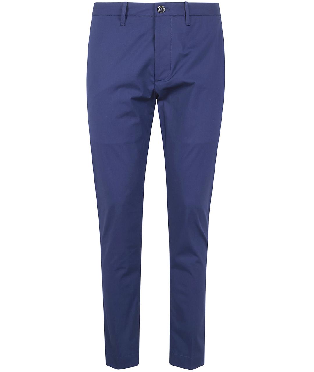 NINE IN THE MORNING Синие хлопковые повседневные брюки, фото 1