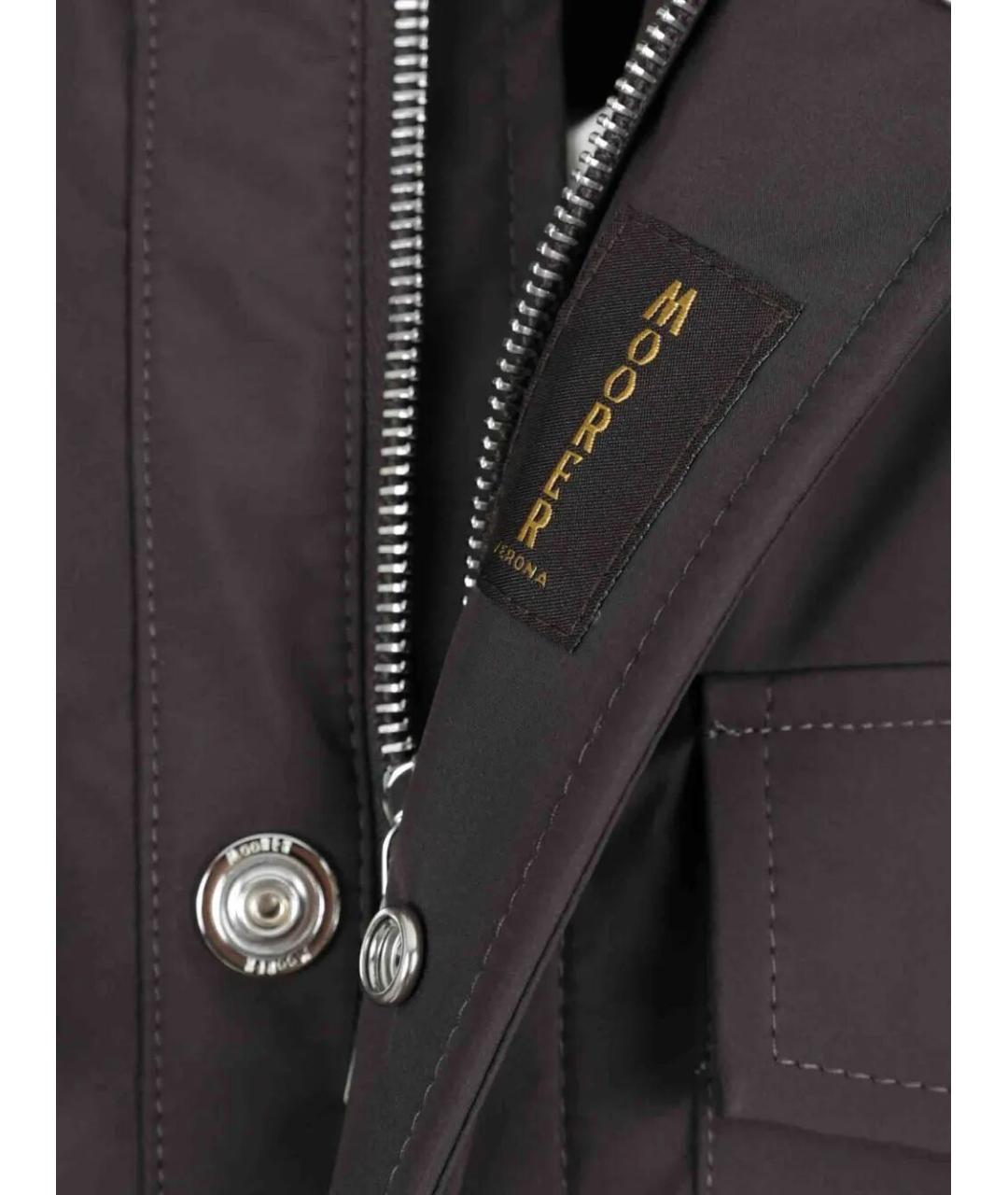 MOORER Коричневая полиэстеровая куртка, фото 2