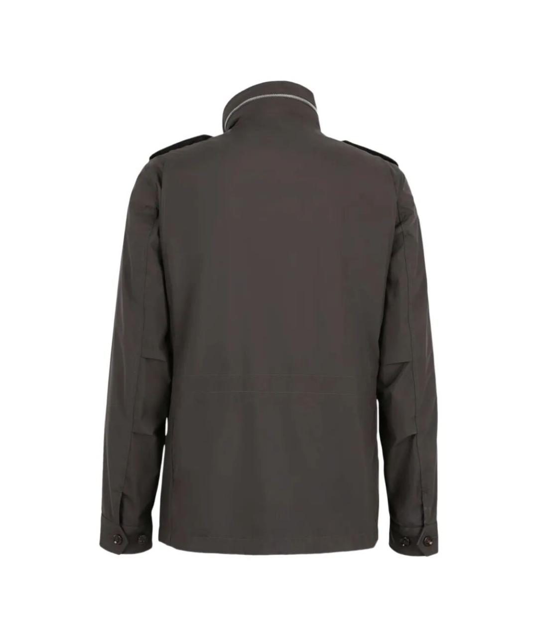 MOORER Коричневая полиэстеровая куртка, фото 4