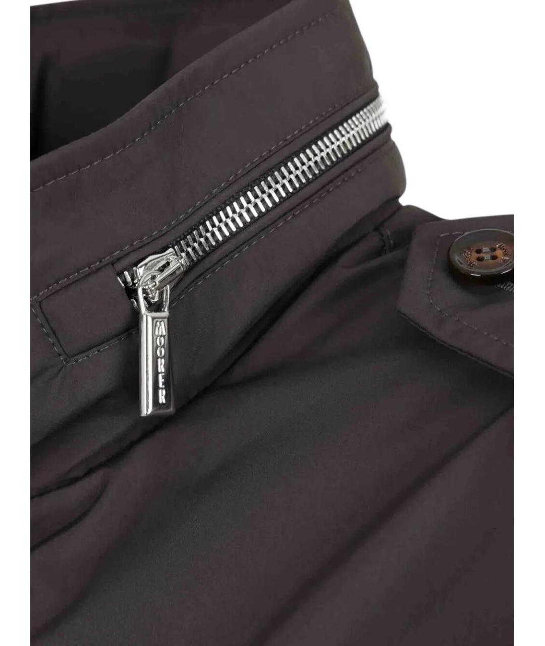 MOORER Коричневая полиэстеровая куртка, фото 3