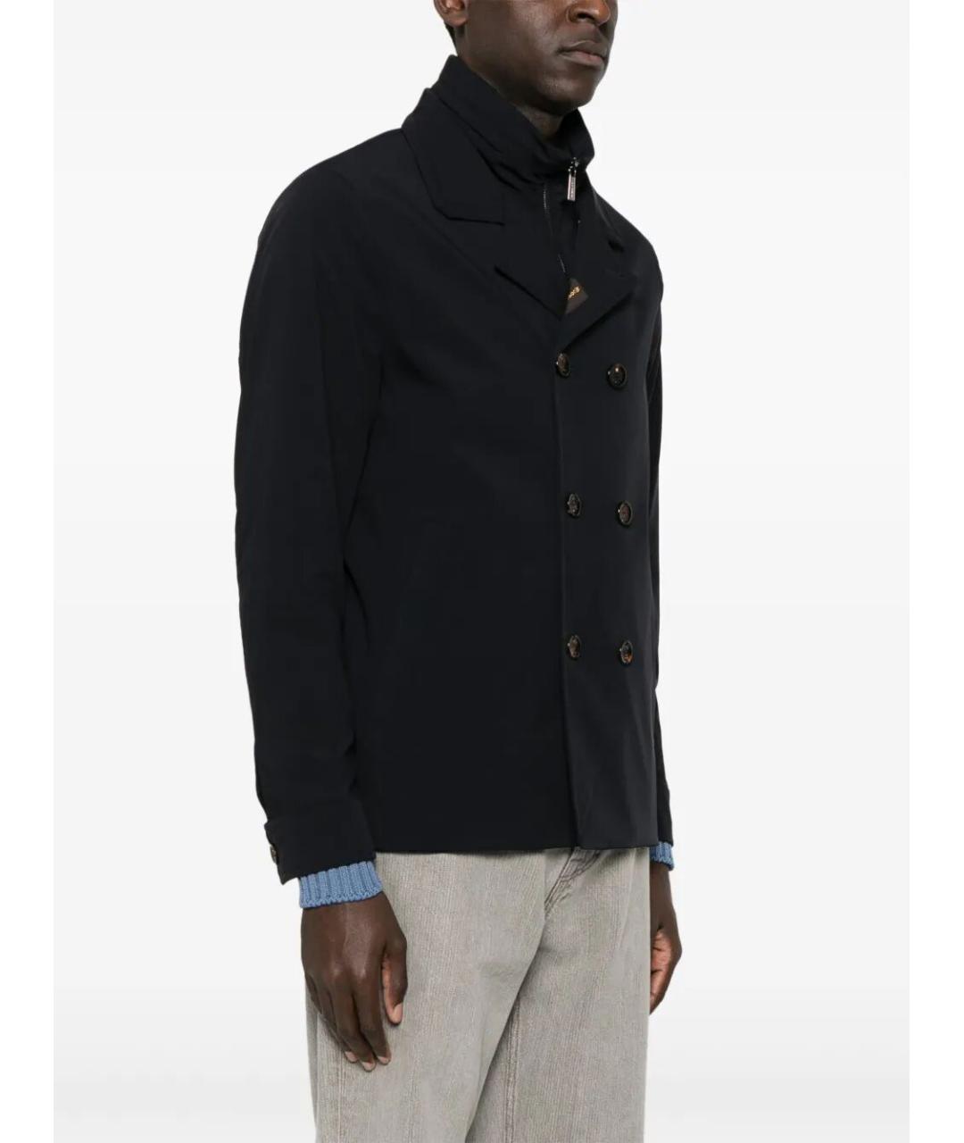 MOORER Темно-синяя полиамидовая куртка, фото 2