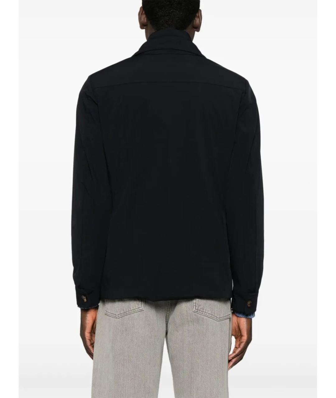 MOORER Темно-синяя полиамидовая куртка, фото 4