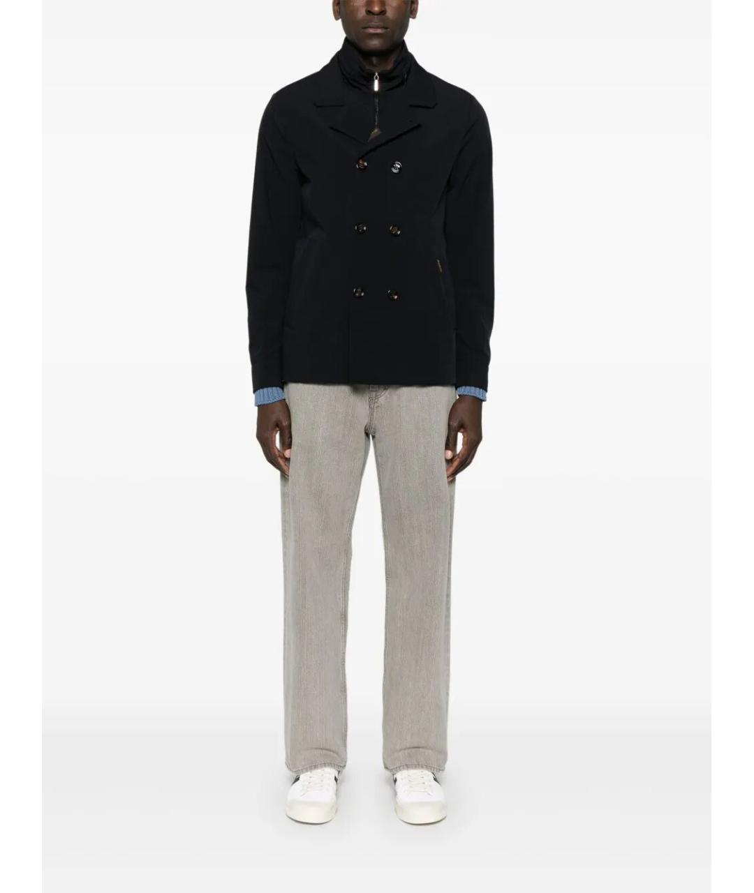 MOORER Темно-синяя полиамидовая куртка, фото 3