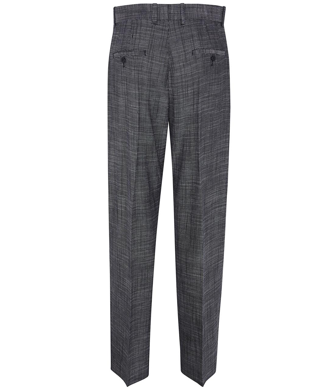 PHOEBE PHILO Черные льняные прямые брюки, фото 5