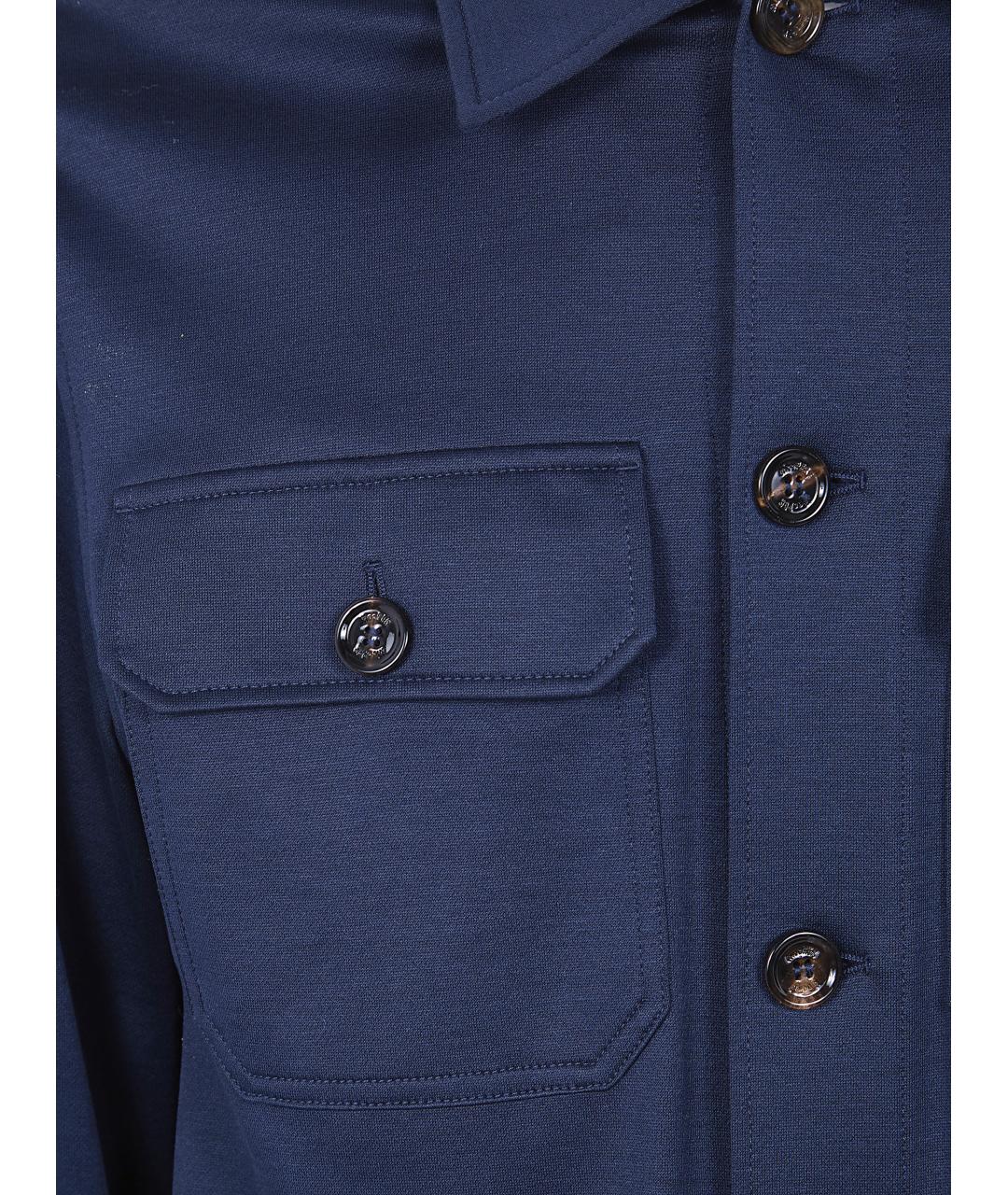 MOORER Синяя хлопковая куртка, фото 3