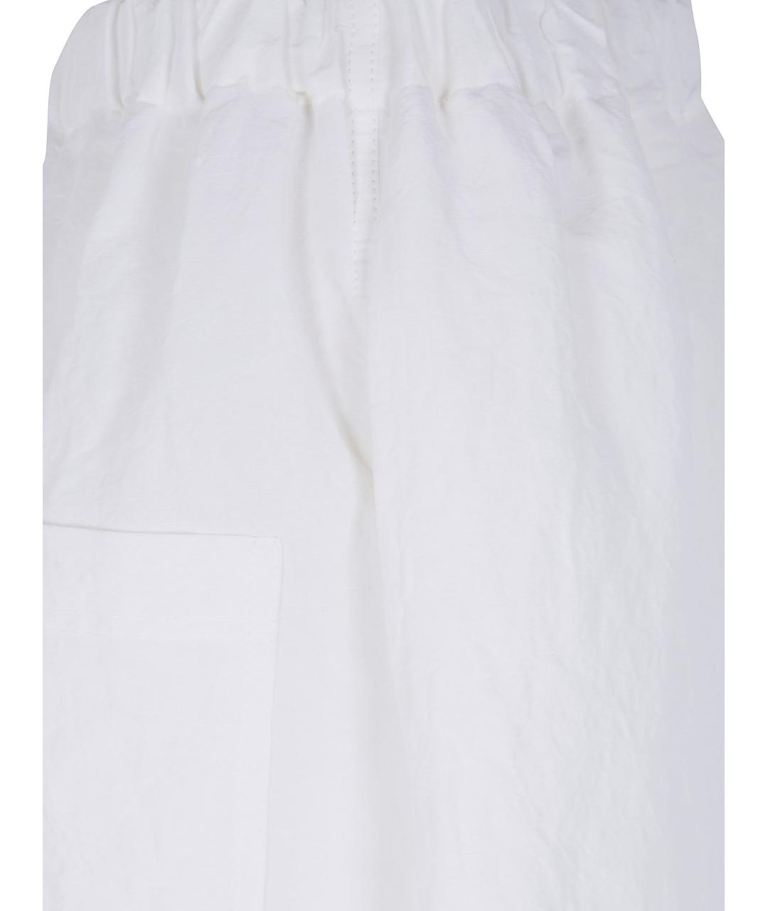 SOFIE D HOORE Белые хлопковые прямые брюки, фото 3