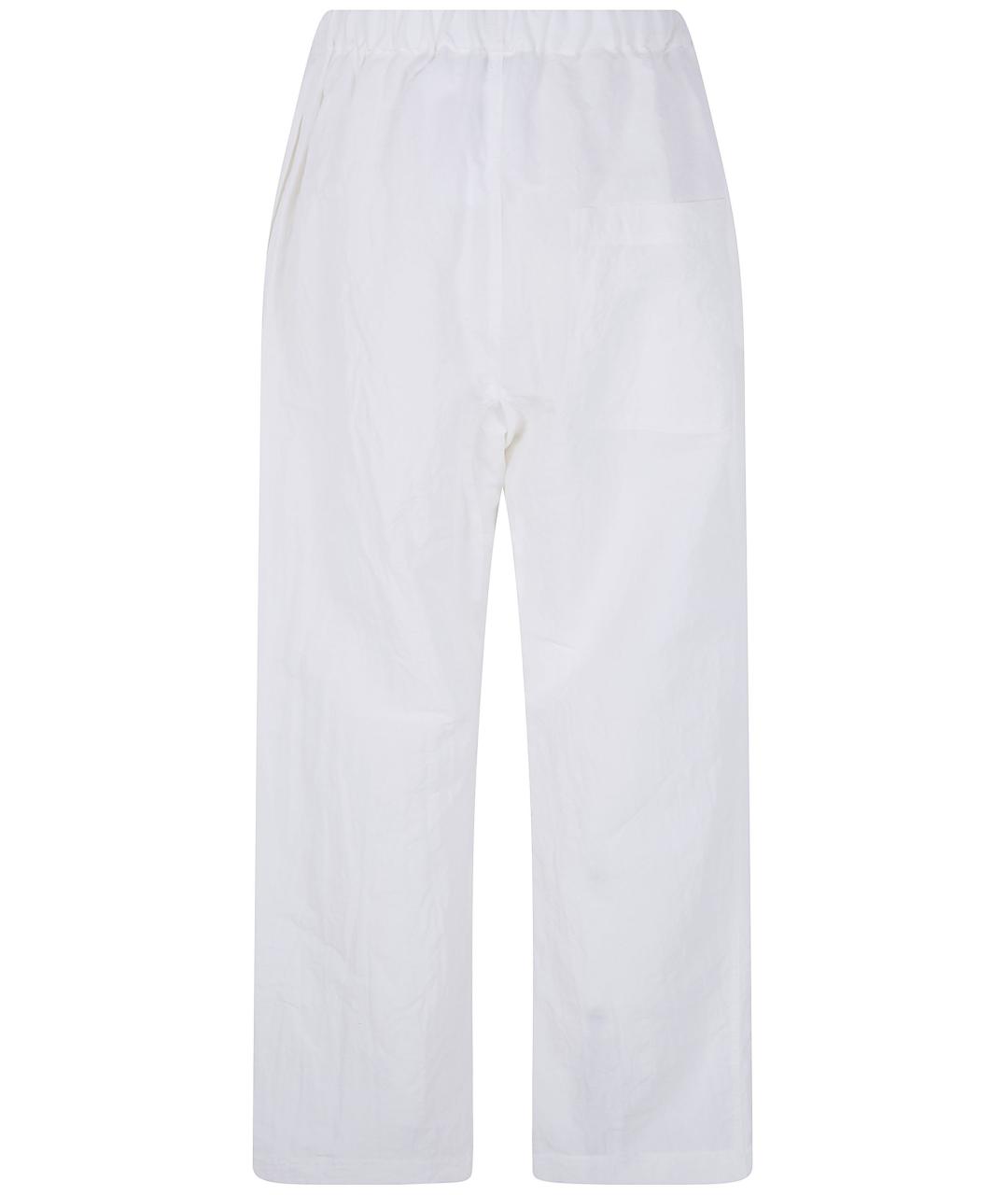 SOFIE D HOORE Белые хлопковые прямые брюки, фото 2