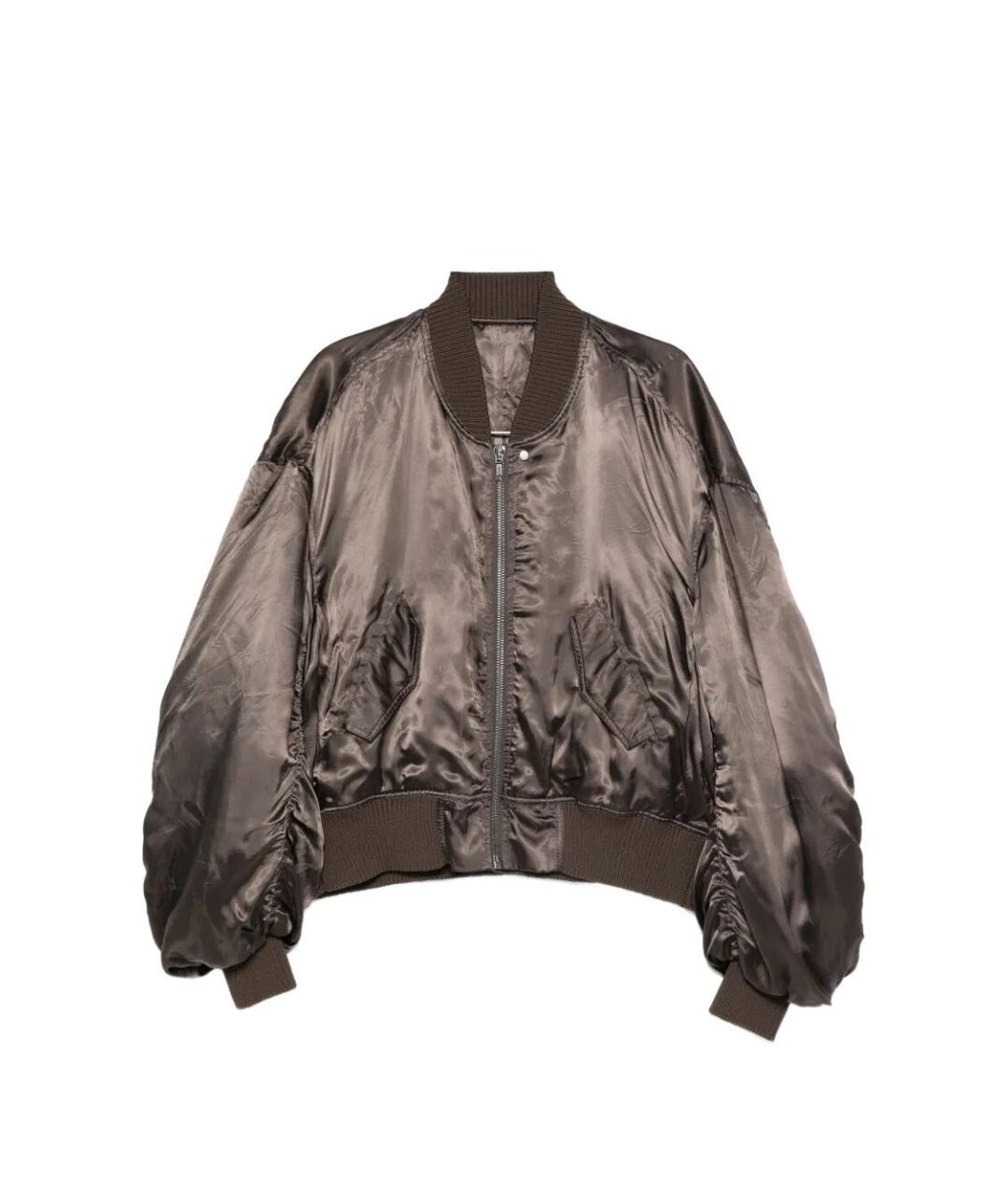 RICK OWENS Серая вискозная куртка, фото 1