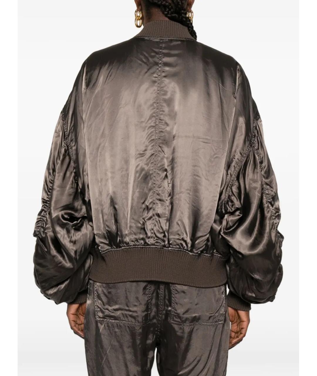 RICK OWENS Серая вискозная куртка, фото 2