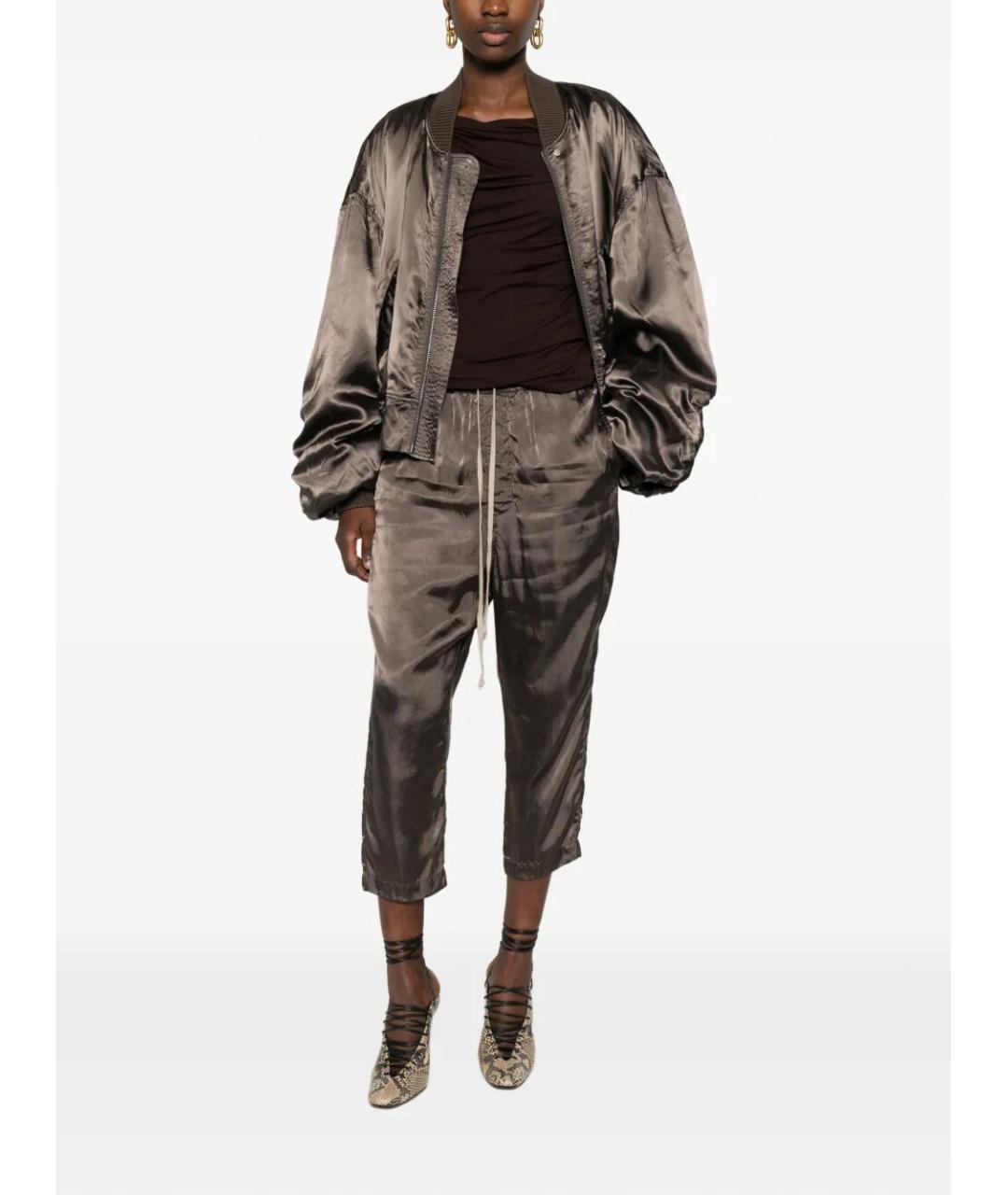 RICK OWENS Серая вискозная куртка, фото 5