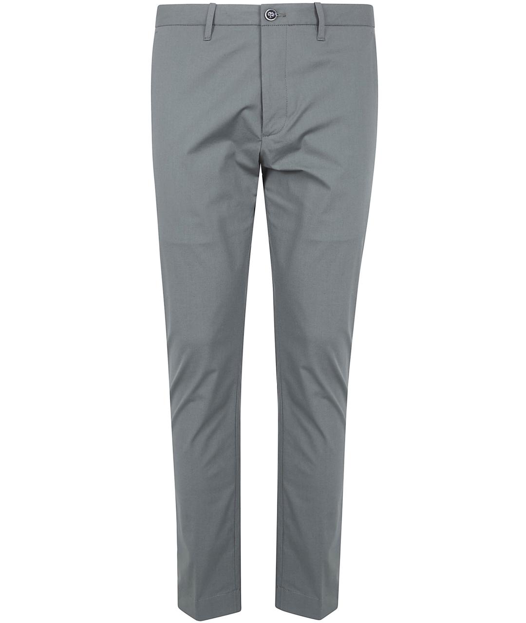 NINE IN THE MORNING Зеленые хлопковые повседневные брюки, фото 1