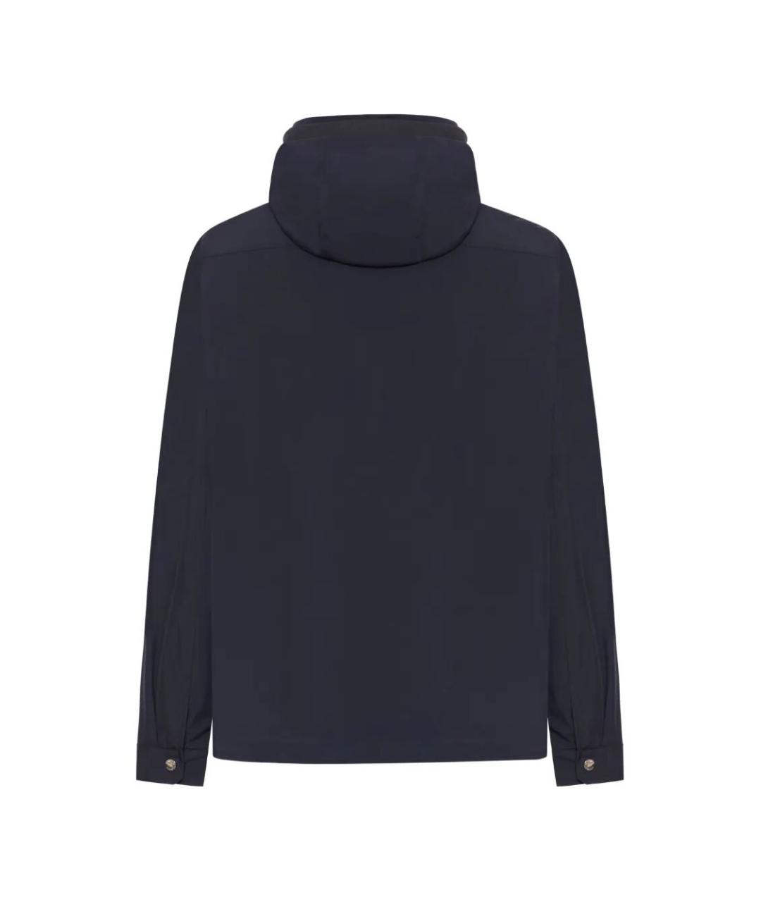 MOORER Синяя полиэстеровая куртка, фото 2