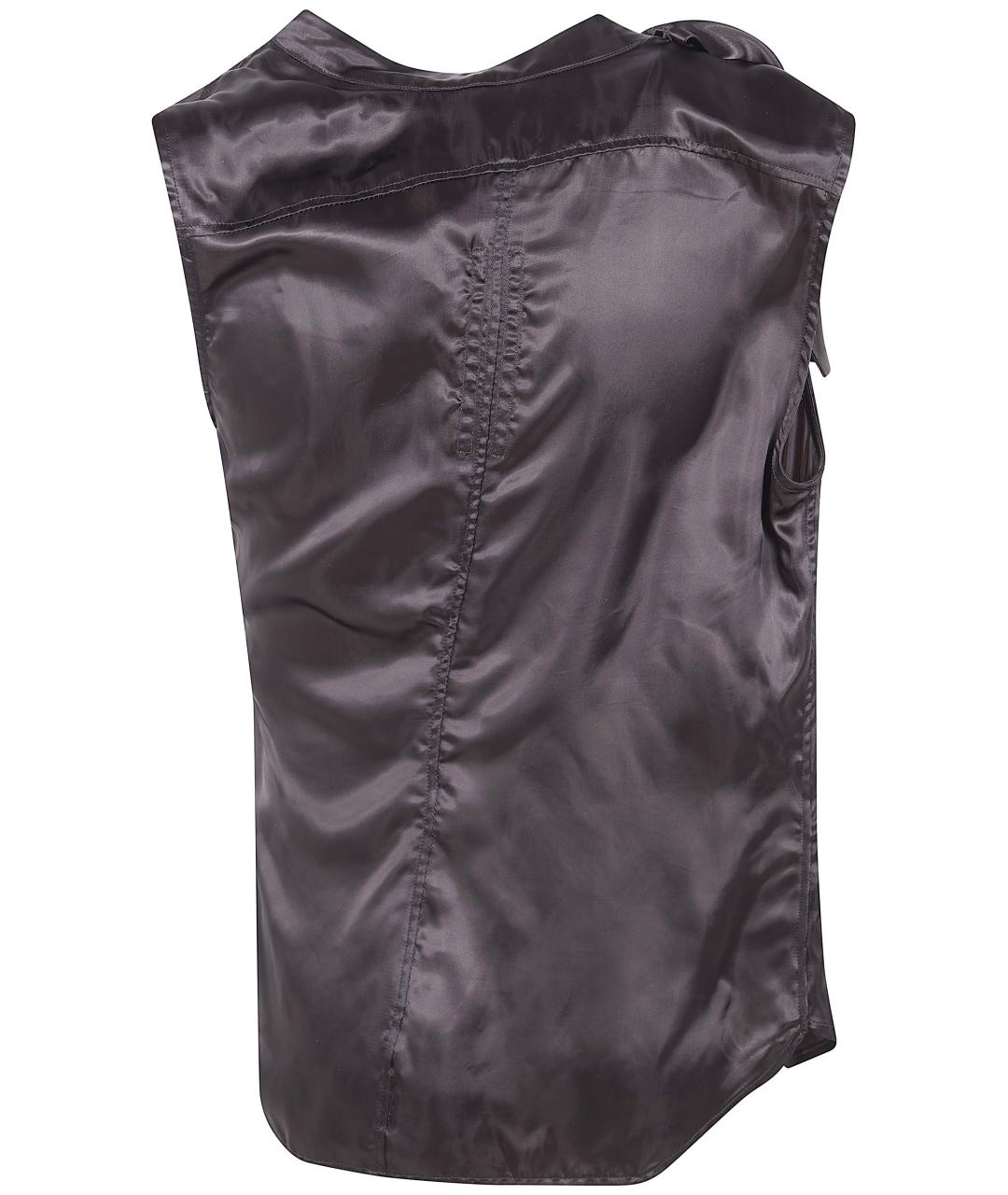 RICK OWENS Серая вискозная блузы, фото 2