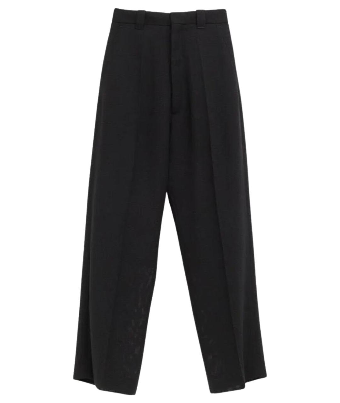 PHOEBE PHILO Черные прямые брюки, фото 1