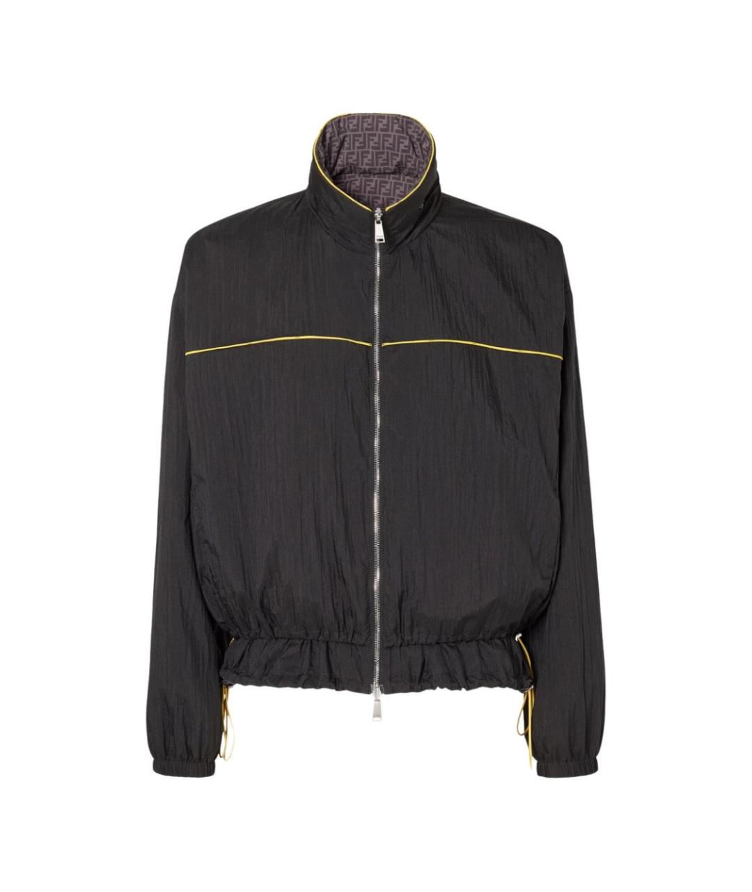 FENDI Черная полиамидовая куртка, фото 1