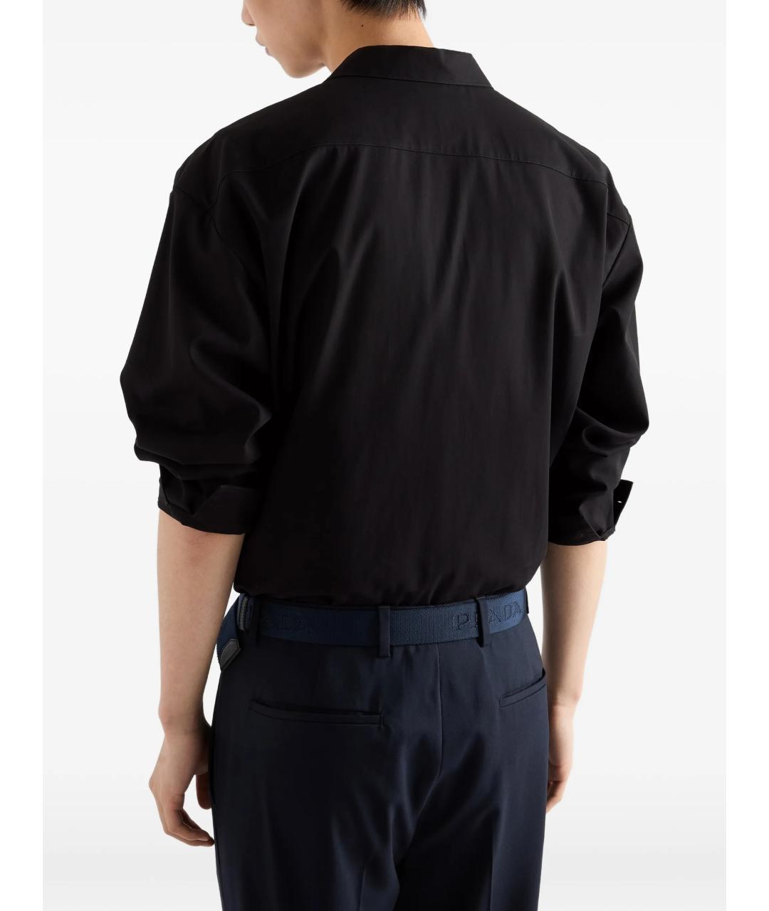 PRADA Черная хлопковая кэжуал рубашка, фото 4