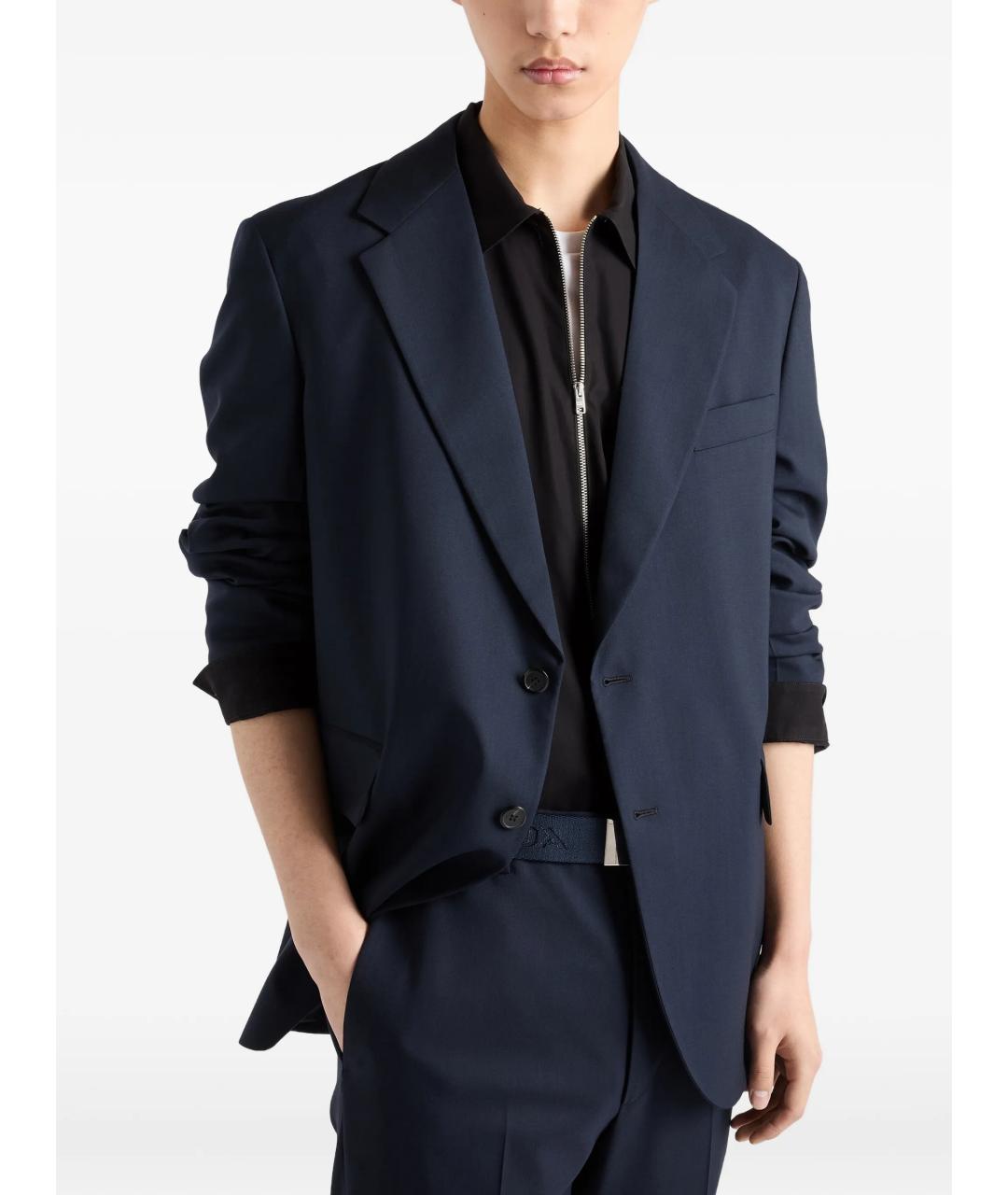 PRADA Черная хлопковая кэжуал рубашка, фото 3