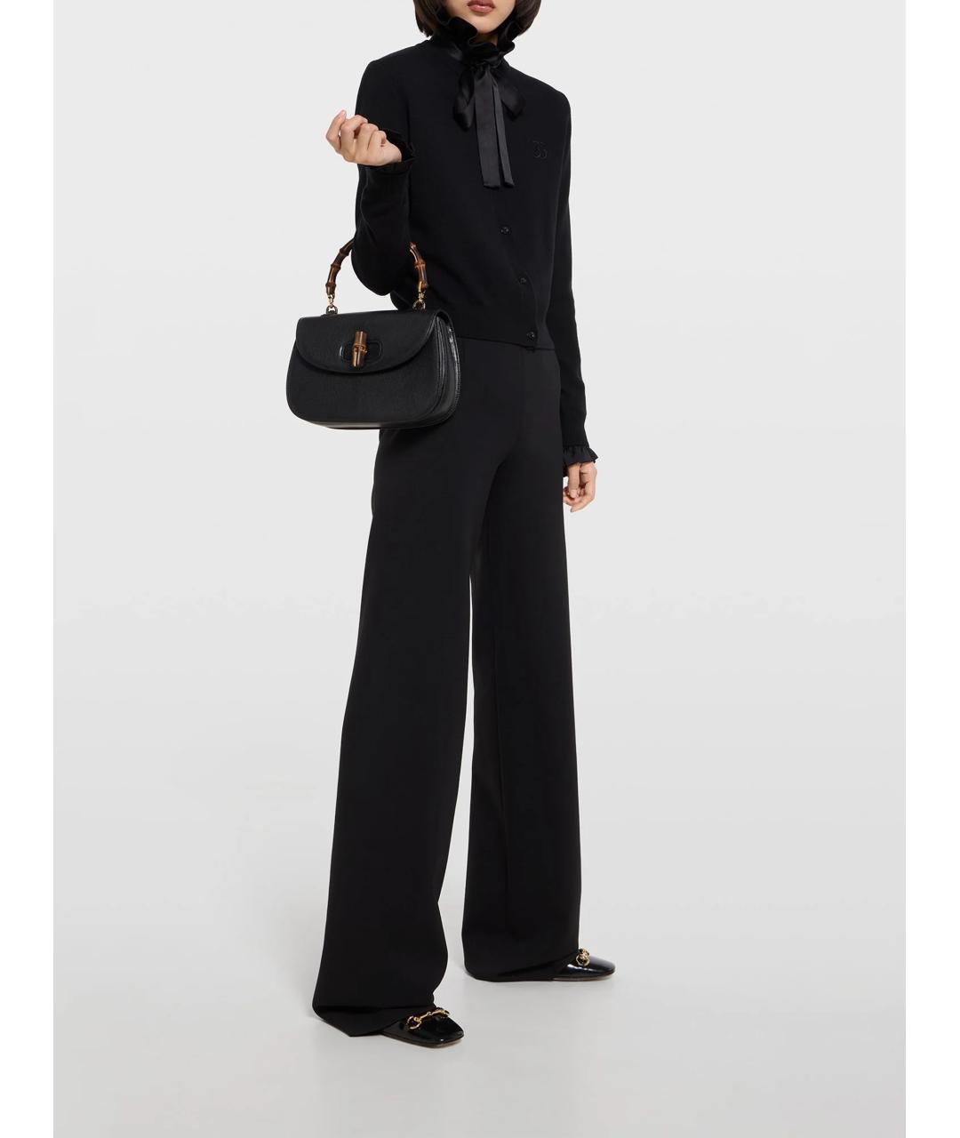 GUCCI Черный шерстяной кардиган, фото 2