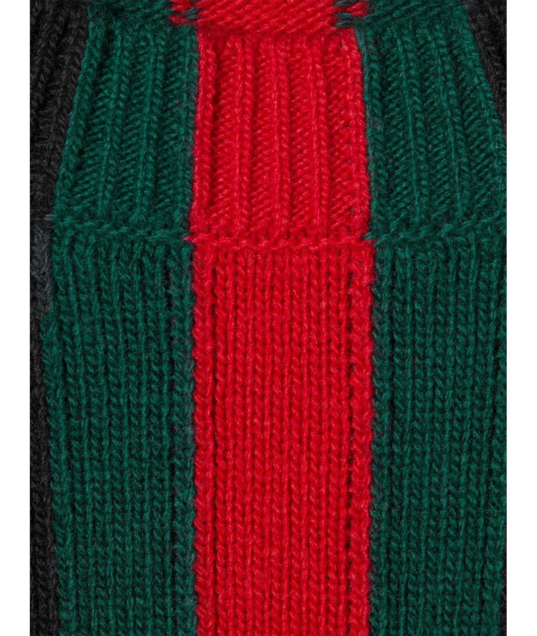 GUCCI Черный шерстяной джемпер / свитер, фото 5