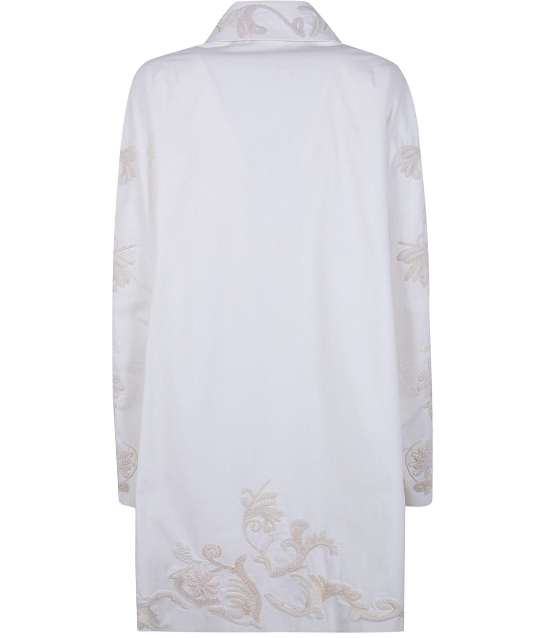 DRIES VAN NOTEN Белый хлопковый тренч/плащ, фото 2