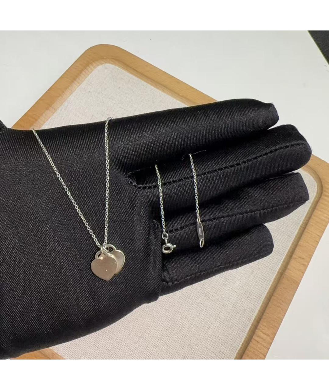 TIFFANY&CO Серебряное колье из белого золота, фото 4