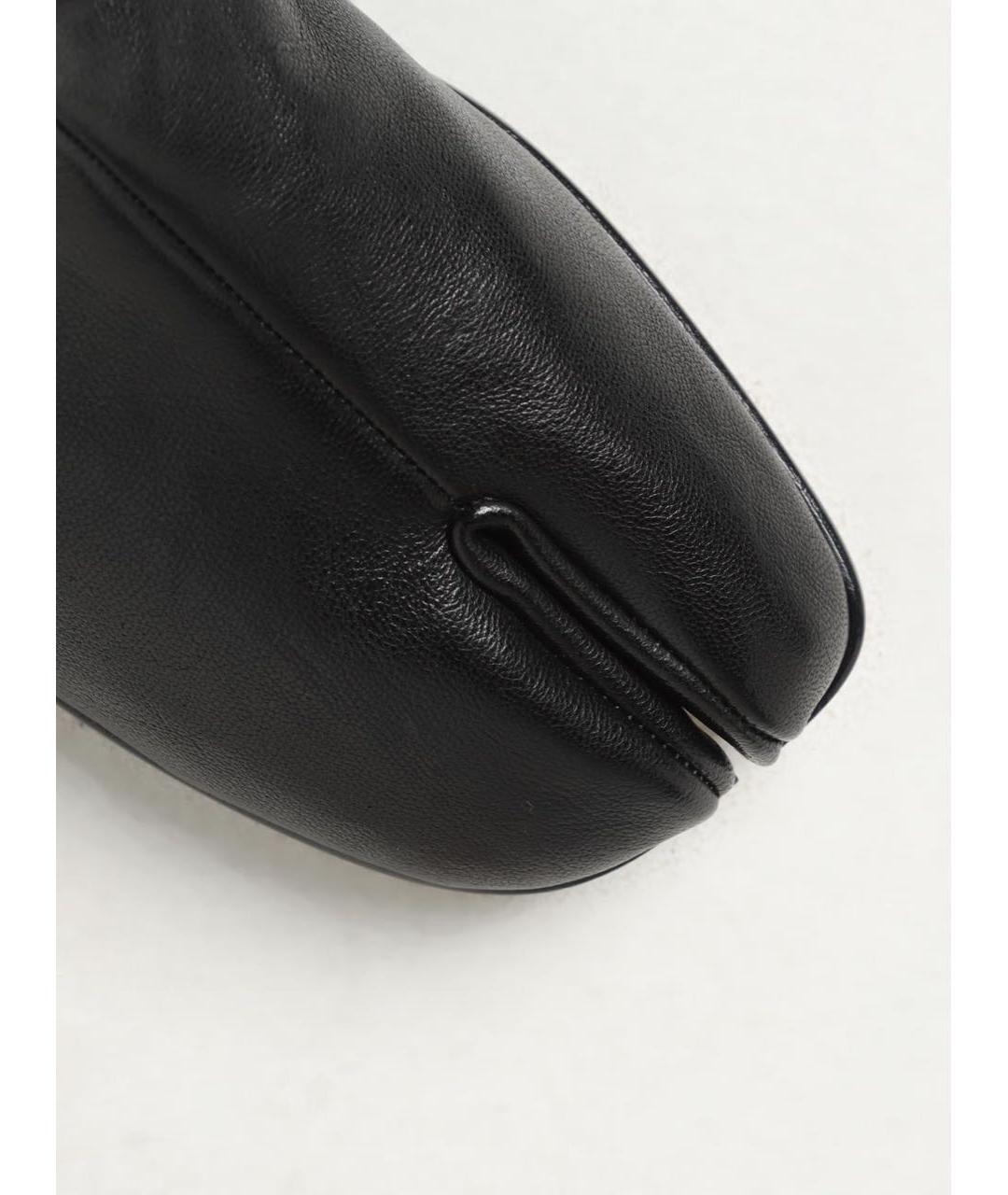 MAISON MARGIELA Черные кожаные полусапоги, фото 4