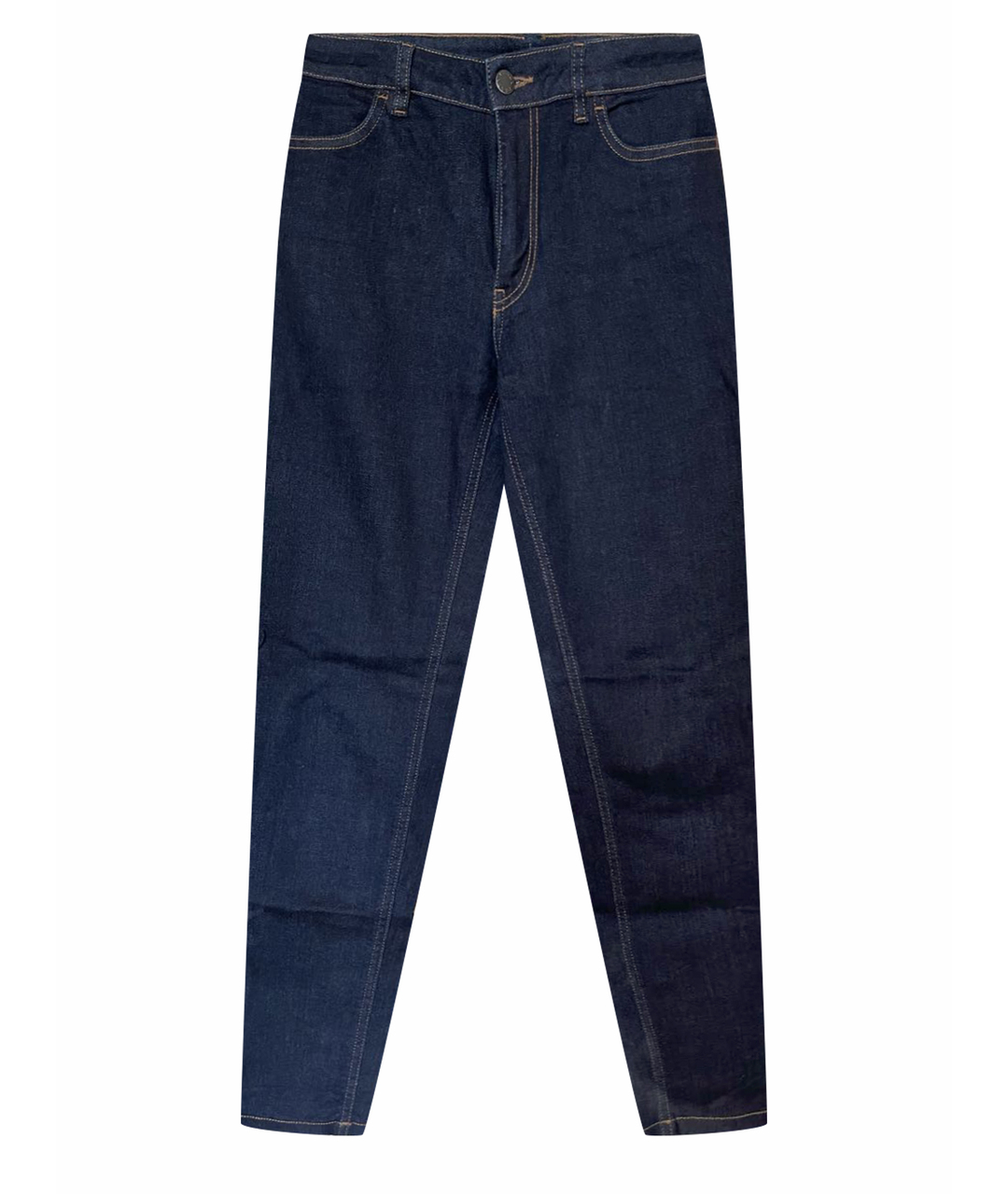 PRADA Темно-синие хлопковые джинсы слим, фото 1